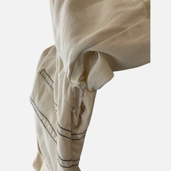 Rosetta Getty Bone Shirtdress Size 2 **READ FLAW** - Picture 7 of 7